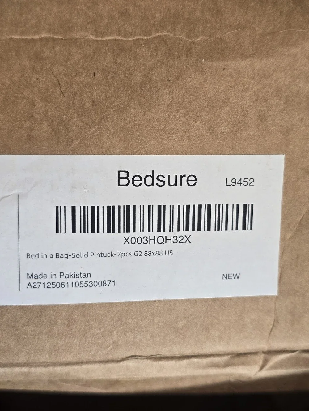 Bedsure Queen Comforter Set Grey Bed in a Bag Queen 7 Pieces, Gentlesoft Pintuck